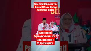 Calon bupati Bojonegoro yg di usung PDI kalau telak cuma dapat 10 persen viralvideoberitaterkini [upl. by Bolanger]