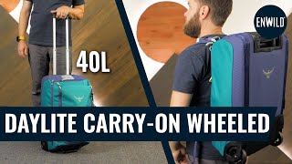 Osprey Daylite CarryOn Wheeled Duffel 40 Review [upl. by Geof]