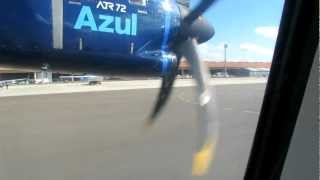 ATR 72600 Azul decolagem de Campinas para Congonhas [upl. by Ainessey]