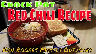 Red chili  Slow Cooker Recipe [upl. by Ahsenauq]