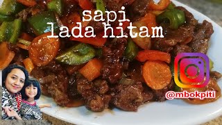 Cara mudah memasak Sapi Lada Hitam empuk meresap [upl. by Helse684]