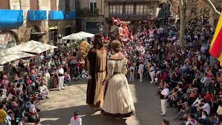 SJO19  Cercavila de Festa Major  Ball dels Gegants Vells de Terrassa [upl. by Demetria]