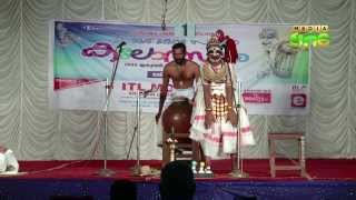 Chakyar koothu standup comedy act performance in School kalolsavam [upl. by Lenni]