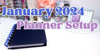 January 2024 Planner Setup Happy Planner Frankenplanner [upl. by Emmit]