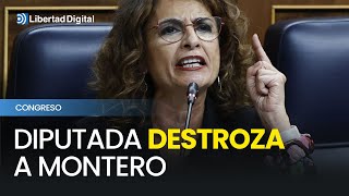 Una diputada del PP destroza a Montero por la corrupción del Gobierno presunta [upl. by Lerim995]