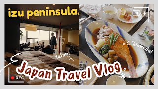 JAPAN TRAVEL VLOG 🍣 2Day TRIP from TOKYO to IZU PENINSULA ♨️ Akao Hotel  Best Ryokans in Japan [upl. by Lucretia]