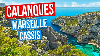 CALANQUES of MARSEILLE and CASSIS FRANCE Boat tour of 9 creeks in 4K [upl. by Marcelle640]