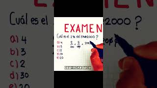 Examen youtubeshorts matematica youtube matemática matematicas [upl. by Hathaway]