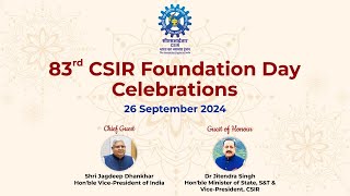 CSIR Foundation Day Celebrations 2024 [upl. by Acissey391]