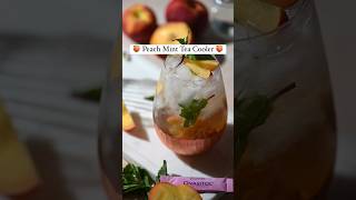 PCOS Friendly Mocktail Peach Mint Tea Cooler 🍹pcos [upl. by Greenberg728]