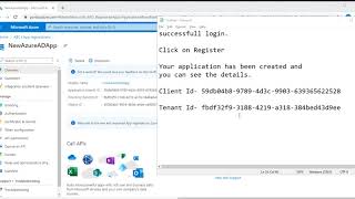 Register an app on Microsoft Azure AD and get Client ID Tenant Id and the Client Secret [upl. by Ellennoj]