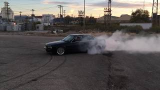 Supercharged 95 BMW 540i 6Speed E34 Burnout amp Ripping Donuts Skids and Slaying Tires [upl. by Bertina]