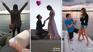 TikTok Surprise Proposal Compilation  Will You Marry Me TikTok [upl. by Rickard]