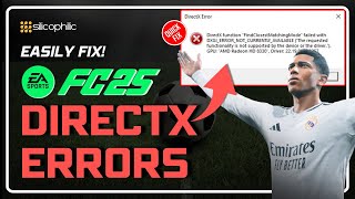 How to Fix EA FC 25 DirectX Errors  DirectX Function FailedGraphics Driver Crashed SOLVED [upl. by Hillel]