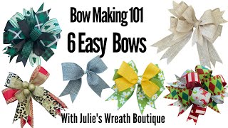 How to Make a Bow  Easy Bows  How to Make Christmas Bows  Christmas Bow Making  DIY Bows [upl. by Morra]