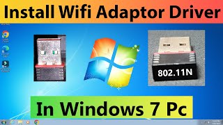 How to Download and Install Wifi Adaptor Driver in Windows 7 Pc amp Laptop  Wifi Driver Download Kare [upl. by Hazlett234]