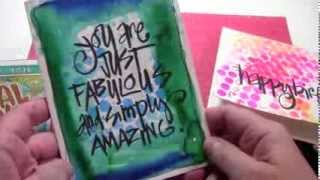 Artful CardMaking Techniques  Part 4  Joanne Sharpe [upl. by Thenna311]