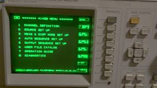 HP 4145B Semiconductor Parameter Analyzer Self test [upl. by Llehcor]