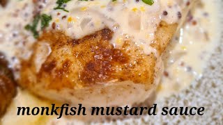 monkfish recipe  mustard sauce  leeks  hasselback potatoes [upl. by Fayina295]