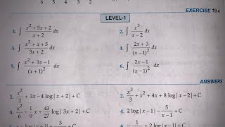 RD SHARMA EX 194 Q1 TO Q6 SOLUTIONS OF CHAPTER 19 INDEFINITE INTEGRALS CLASS 12 [upl. by Powers48]