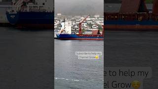 🛳️Cargo Vessel Offloading Hareid Norway shorts cargoship [upl. by Nitsir]