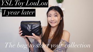 YSL TOY LOULOU 1 YEAR REVIEW  The bag to jumpstart your luxury collection [upl. by Ennaihs]