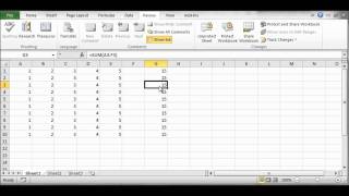 Locking Cells in Excel 2010 [upl. by Adnamor]