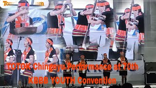 TOTOK Chingnyu Performance at 70th KBBB Youth Convention 2024  Monyakshu Village [upl. by Longawa]