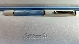 New Pen Day  Pelikan m200 Pastel Blue EF 2023 Special Edition [upl. by Einahpet]