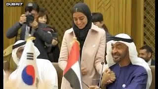 His Highness Sheikh Mohamed bin Zayed Al Nahyan reaction when a young woman interrupted his meeting [upl. by Ednyl327]