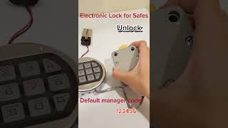 How to unlock Electronic Lock  AM2108 Electronic Lock for Safes Made in Taiwan [upl. by Feldt]