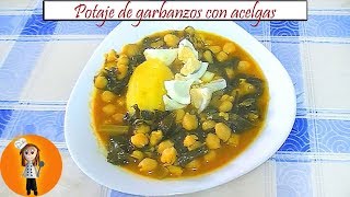 Potaje de garbanzos con acelgas  Receta de Cocina en Familia [upl. by Fasano]