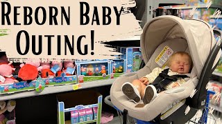 REBORN BABY Outing to WALMART and SAMS  Shopping with Reborn Doll reborn shopping [upl. by Krutz552]