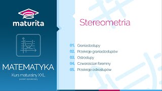 22 Stereometria – graniastosłupy i ostrosłupy  Kurs maturalny z matematyki  demo kursu XXL [upl. by Gatian]