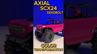 My Axial SCX24 Deadbolt got a color overhaul amp suspension mods Future build [upl. by Colver724]