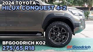 2024 Toyota Hilux Conquest on BFGoodrich Ko2 275x65 r18  RNH Tire supply [upl. by Cia]