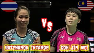 Badminton Ratchanok Intanon THAILAND vs MALAYSIA Goh Jin Wei Uber Cup Finals [upl. by Ocsic]