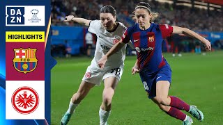 HIGHLIGHTS  FC Barcelona vs Eintracht Frankfurt  UEFA Womens Champions League 202324 Español [upl. by Thebault]