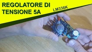 Variatore di tensione da 5A con LM338K circuito su basetta MILLEFORI [upl. by Seafowl578]