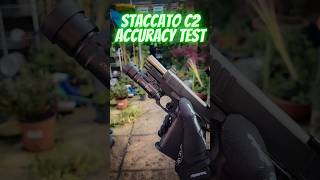 STACCATO C2 ACCURACY TEST airsoft staccato2011 staccato youtubeshorts shorts [upl. by Nrubliw]