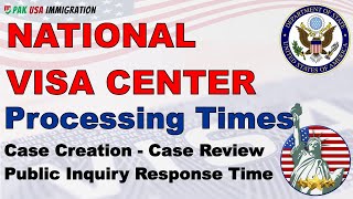 NVC Processing Times as of 3 January 2021Case Creation  Case Review  Public Inquiry Response Time [upl. by Gayelord]