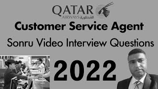 Sonru Interview Questions\Answer Qatar Airways Customer Service Agent 2022Asif Shahzad Official [upl. by Anerb]