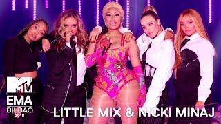 Little Mix amp Nicki Minaj Perform Good Form  Woman Like Me Live Performance  MTV EMA 2018 [upl. by Leanahtan]