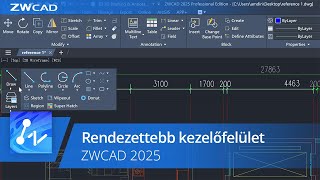 A ZWCAD 2025 újdonságai  Rendezettebb kezelőfelület magyar szinkron [upl. by Sailesh]