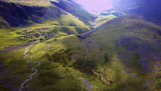 Scafell Pike and Wastwater Lake District Drone Shots [upl. by Aehsat]