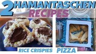 Two Unique Hamantaschen Recipes For Purim Rice Crispy Hamantaschen and Pizza Hanmantaschen [upl. by Leahcimnaj699]