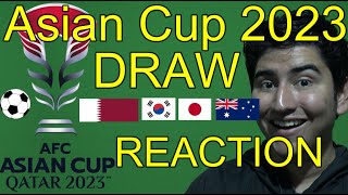 AFC Asian cup 2023 Draw  REACTION May 11 2023 [upl. by Ahsenra533]