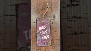 How I turn clothing price tags into creative tags for Junk Journals  Scrapbooks [upl. by Tannenwald760]