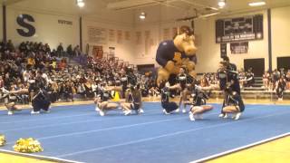 Addison Trail Varsity Cheer Sectionals 2014 [upl. by Adrahs]