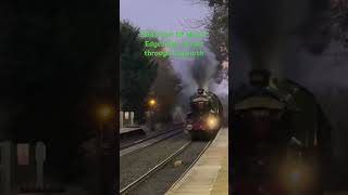 Shakespeare Express 2024 5043 Earl Of Mount Edgcumbe storms through Lapworth Shakespeareexpress [upl. by Cyn]